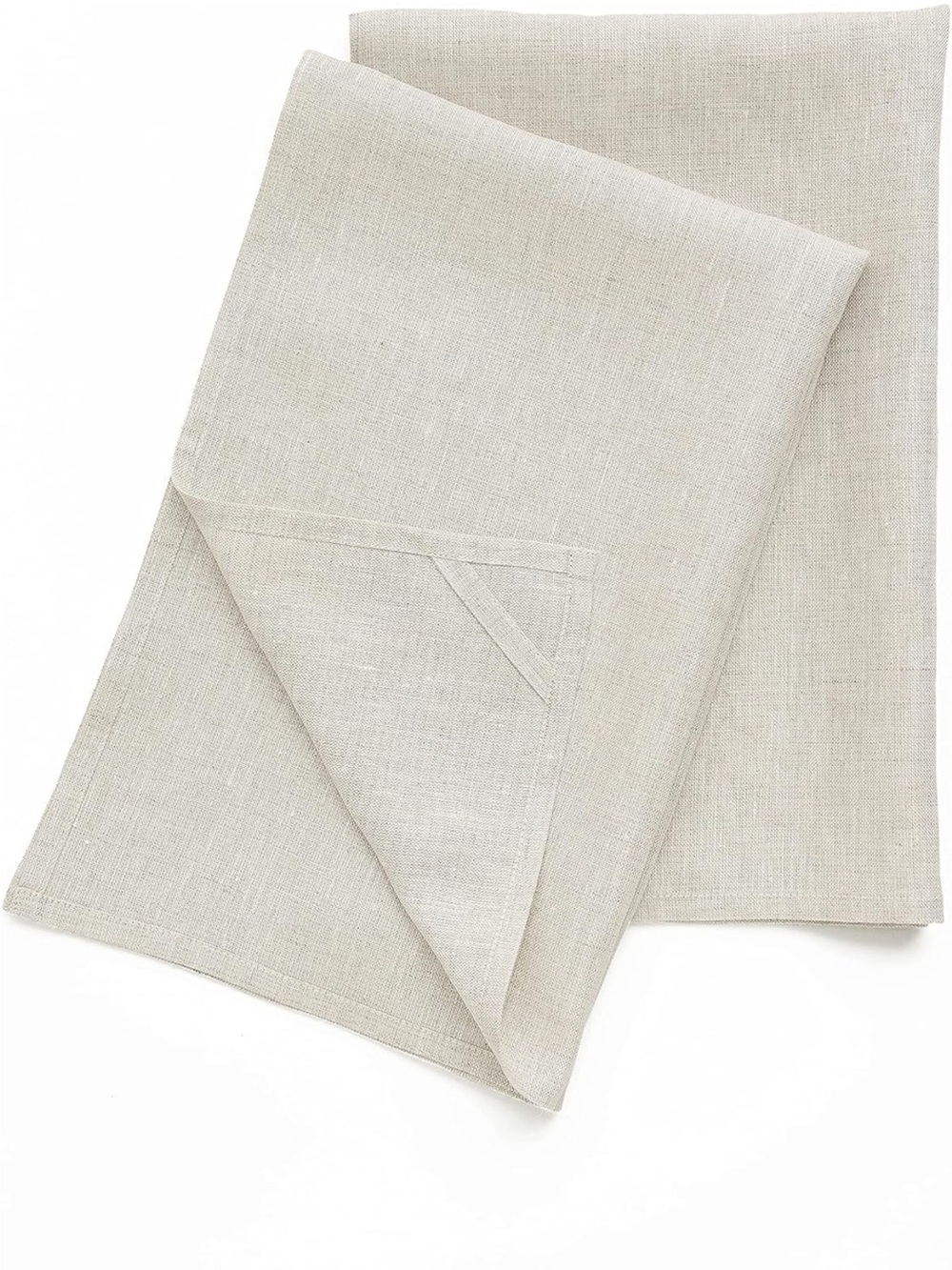 NEW Solino Home Natural 100% Linen Kitchen Towels Set of 2 (17 x 26 Inch)